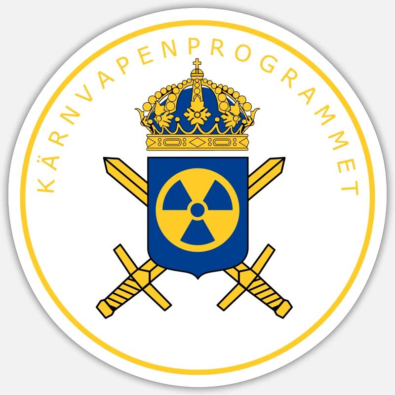 Le programme suédois d’armement nucléaire Sticker taille S (10 x 10 cm)