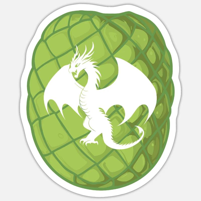 Dragon Magic - Sticker size S (10 x 10 cm) - white matte