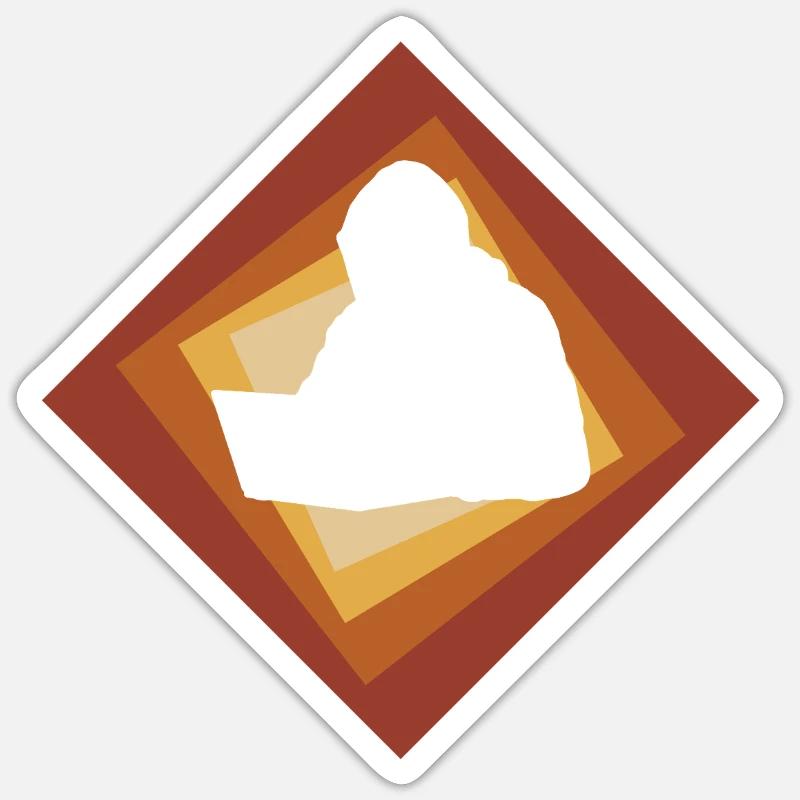 hacker computer science student hack Sticker size S (10 x 10 cm)