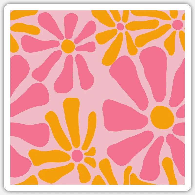 Floral Pattern Abstract Sticker size S (10 x 10 cm)