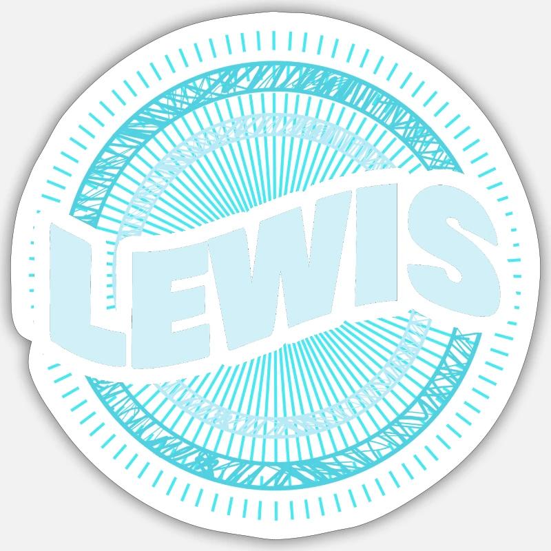 Lewis - Sticker size S (10 x 10 cm) - white matte