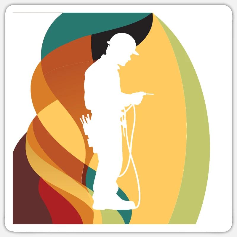 Electrical Installation Circuit Sticker size S (10 x 10 cm)