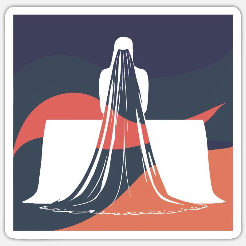 Ehefrau Eheversprechen Frau Sticker Größe S (10 x 10 cm)