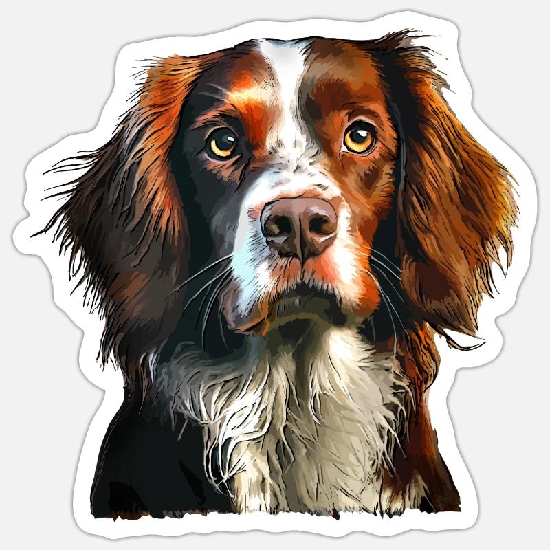 Brittany Spaniel Sticker size S (10 x 10 cm)