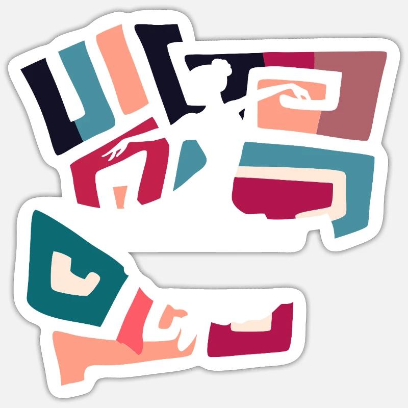 Dancing Modern Dance Instructor Sticker size S (10 x 10 cm)