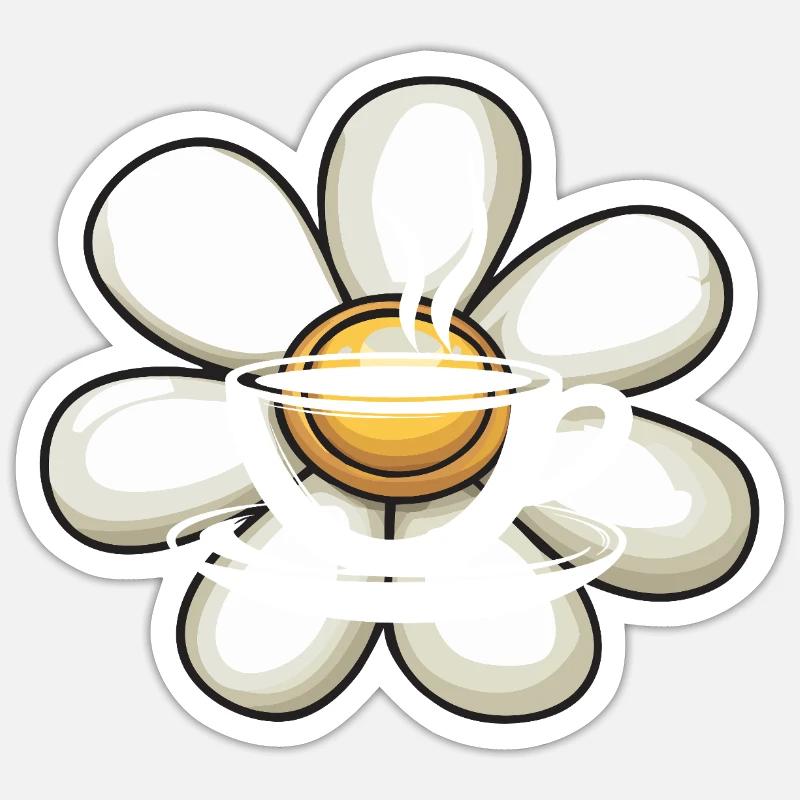 Coffee Breakfast Sticker size S (10 x 10 cm)