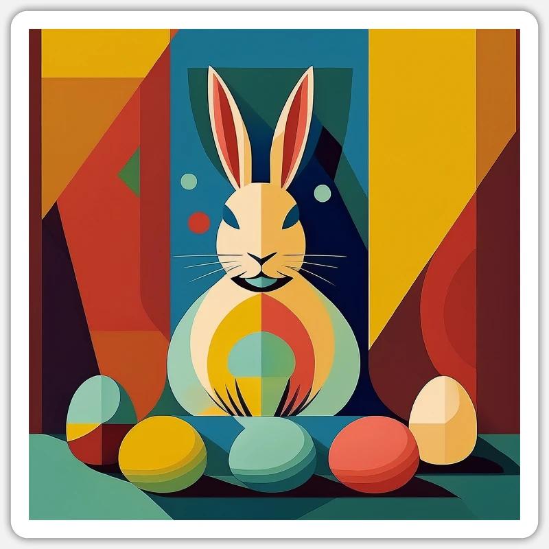 Easter Bunny No.01 Sticker size S (10 x 10 cm)