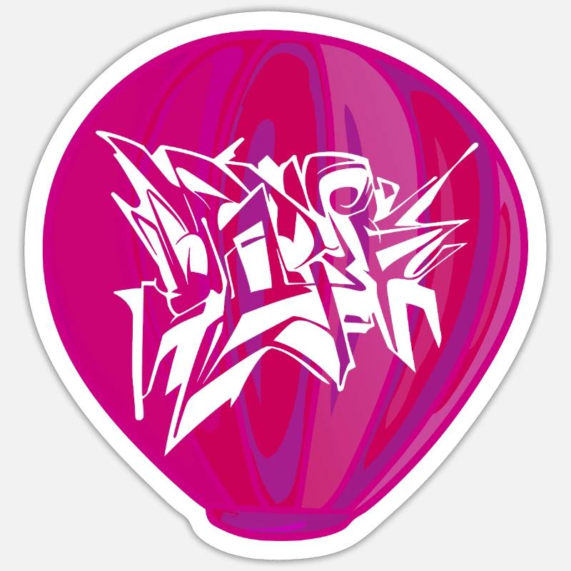 Graffiti Farben - Sticker Größe S (10 x 10 cm) - Mattweiß
