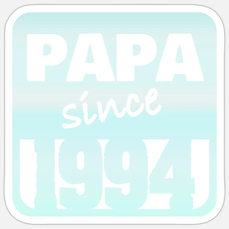 Dad 1994 - Sticker Größe S (10 x 10 cm) - Mattweiß