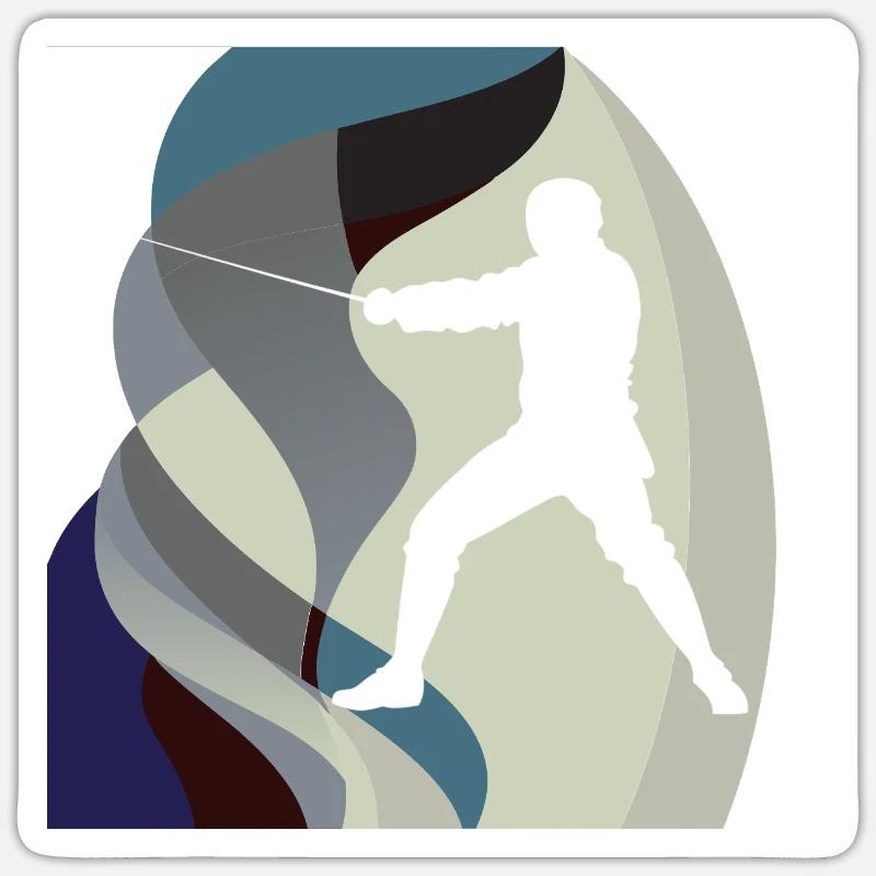 Fencing Epee Sword Fighting Sticker size S (10 x 10 cm)