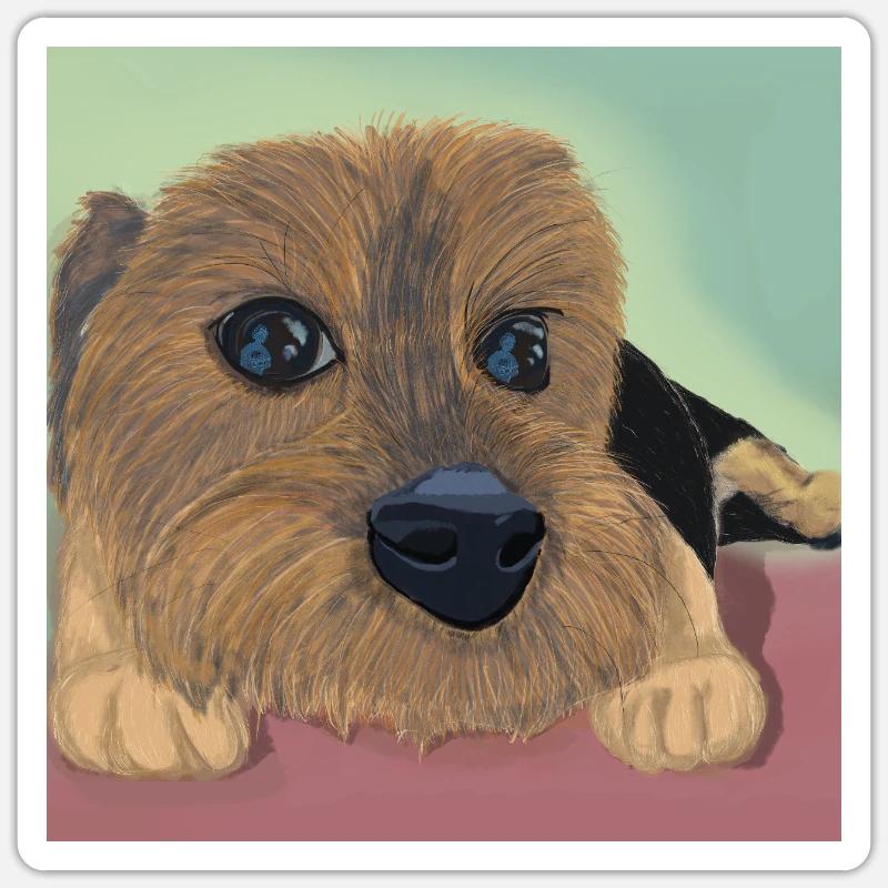 Hundeaugen oder Liebesreflex Sticker Größe S (10 x 10 cm)