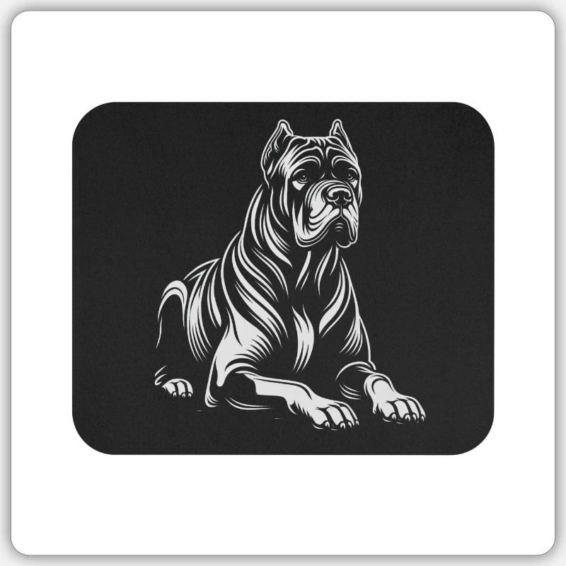 Canecorso - Sticker Größe S (10 x 10 cm) - Mattweiß