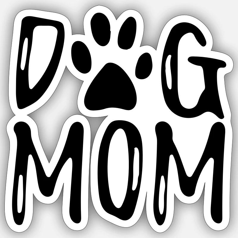 but mom - Sticker size S (10 x 10 cm) - white matte