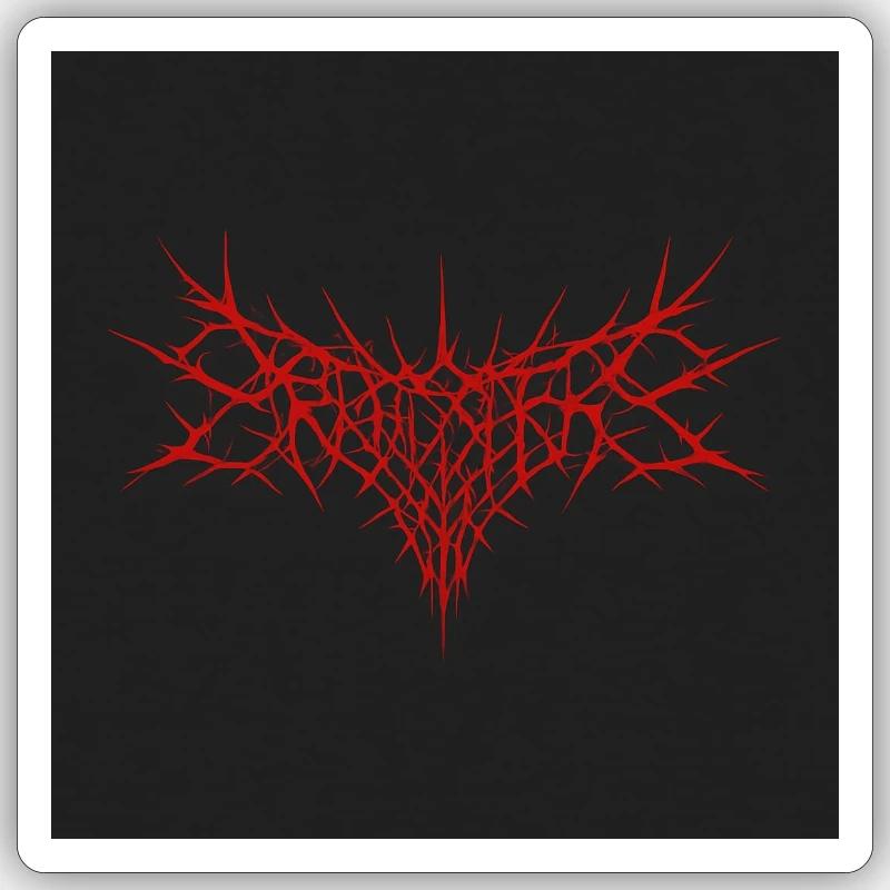 Shadow Thorn - Sticker Größe S (10 x 10 cm) - Mattweiß