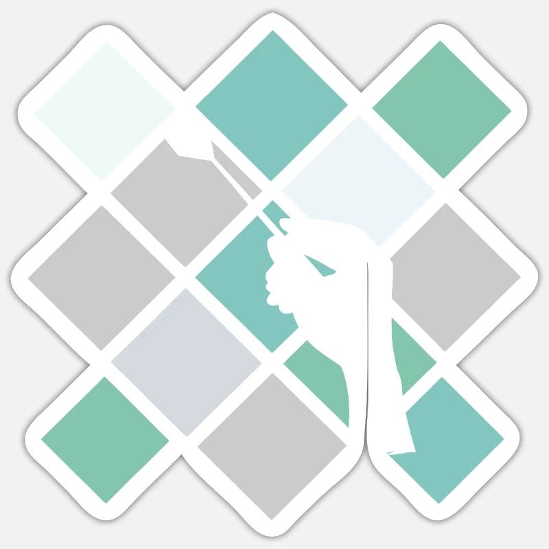 Fléchettes Fléchettes souples Fléchettes Sticker taille S (10 x 10 cm)