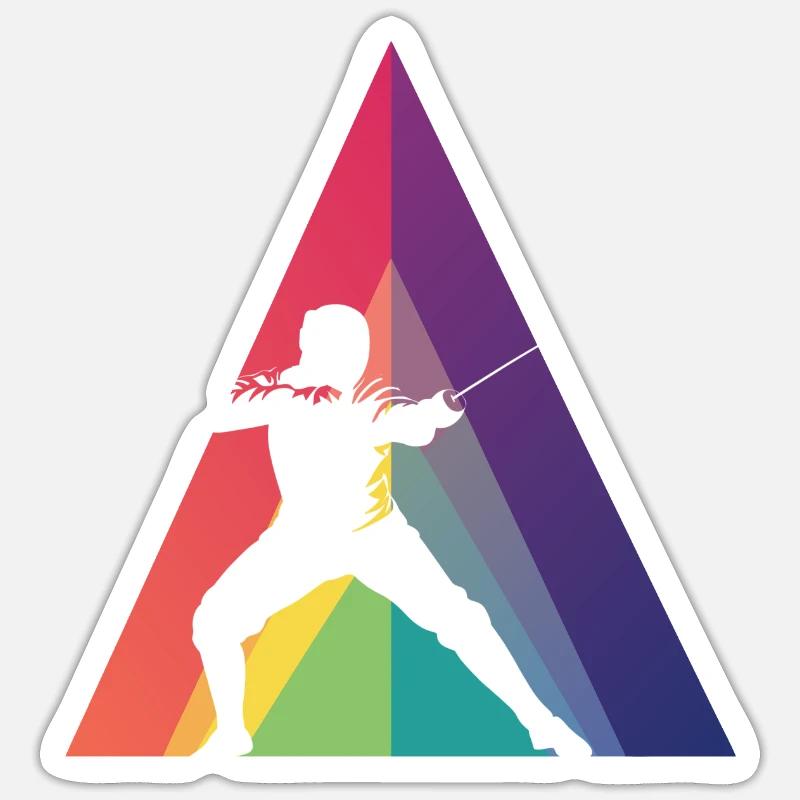 Fencing Epee Sticker size S (10 x 10 cm)