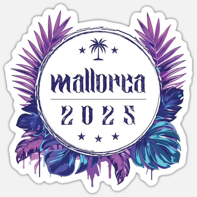 Mallorca 2025 - Sticker size S (10 x 10 cm) - white matte