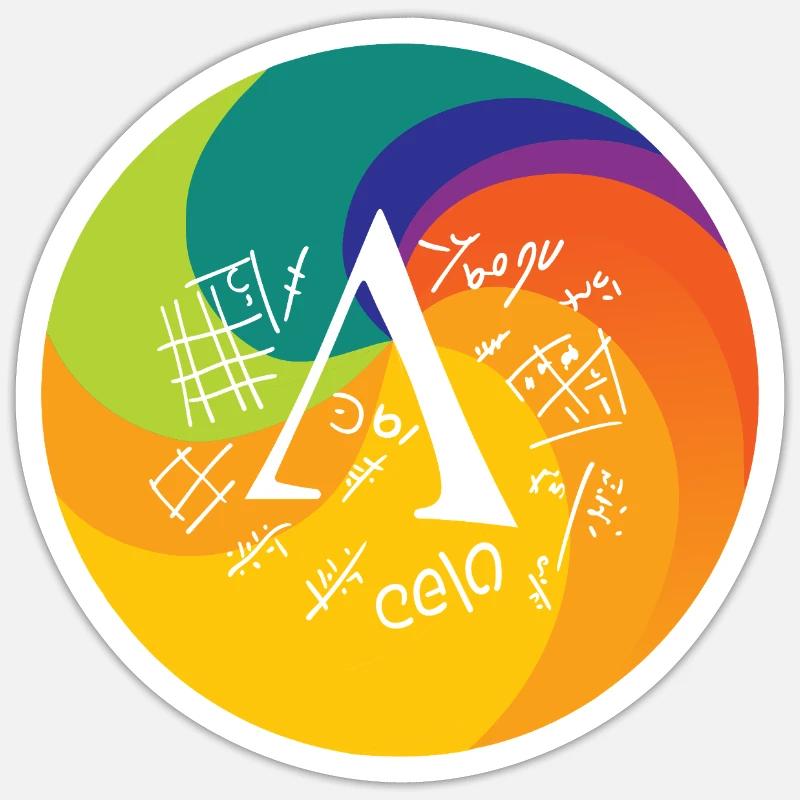 Numbers Math Geometry Sticker size S (10 x 10 cm)