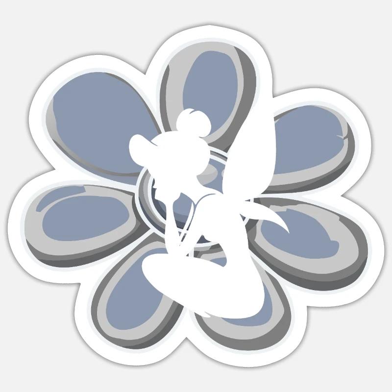 Fee Maerchen - Sticker Größe S (10 x 10 cm) - Mattweiß