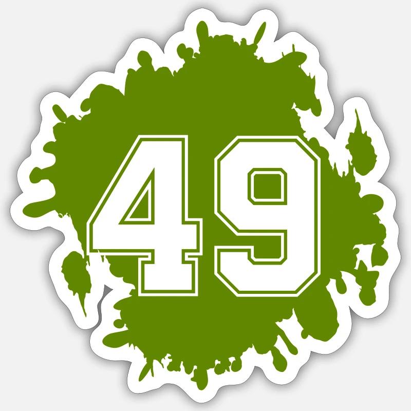 Blob 49 - Sticker taille S (10 x 10 cm) - blanc mat