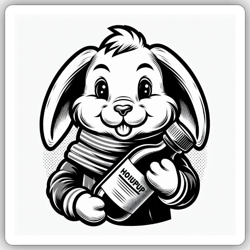 Easter 8 - Sticker size S (10 x 10 cm) - white matte