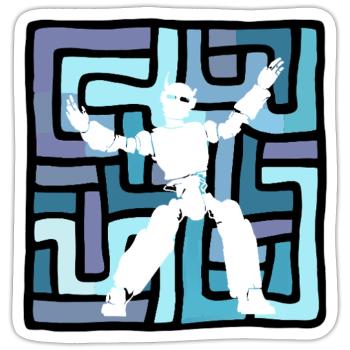 Dancing Dance Instructor - Sticker size S (10 x 10 cm) - white matte - Front