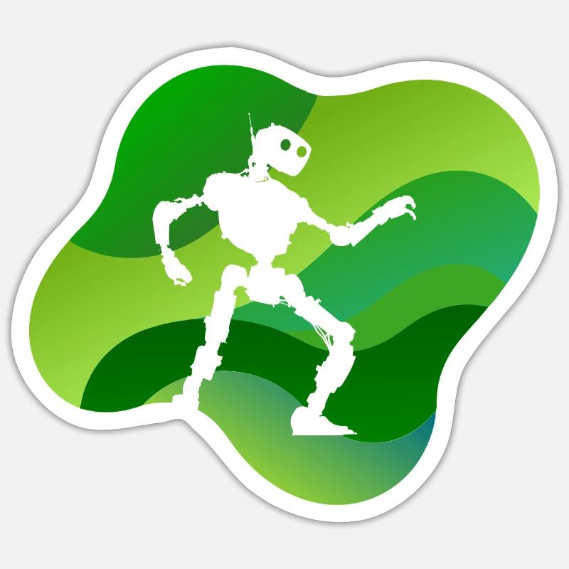 Robotik Tech Sticker Größe S (10 x 10 cm)