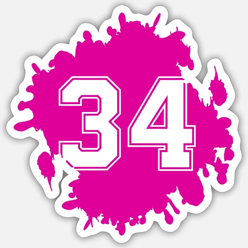 blob 34 - Sticker size S (10 x 10 cm) - white matte