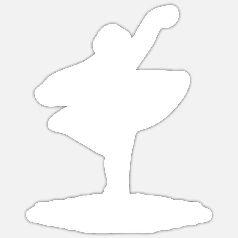 Aesthetic dance design with classical pose Sticker size S (10 x 10 cm)