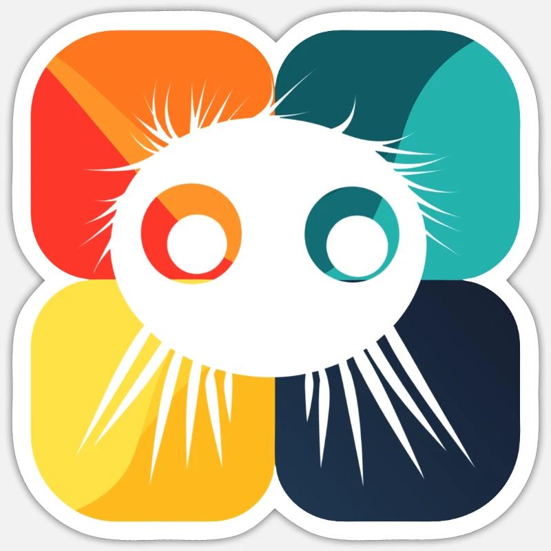 Tarentule Créature Evéneuse et Effrayante Sticker taille S (10 x 10 cm)