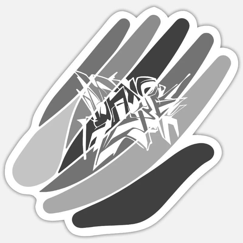 Graffiti Tags Murales Sticker taille S (10 x 10 cm)