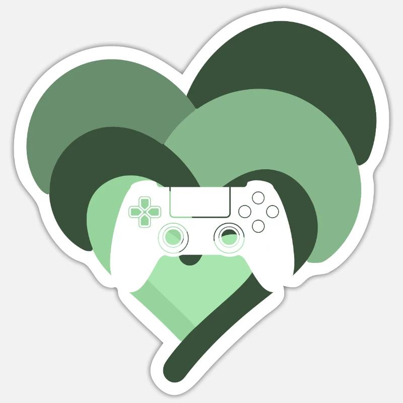 Gaming Console - Sticker size S (10 x 10 cm) - white matte