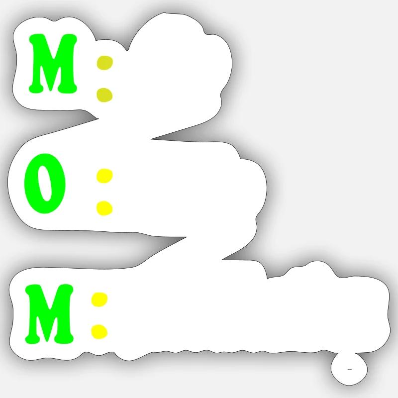 Conception de la motivation de la mère Sticker taille S (10 x 10 cm)