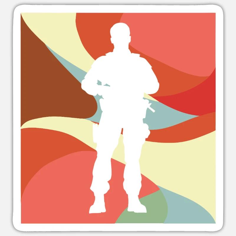 Beamter Verbrechensbekaempfung Sticker Größe S (10 x 10 cm)