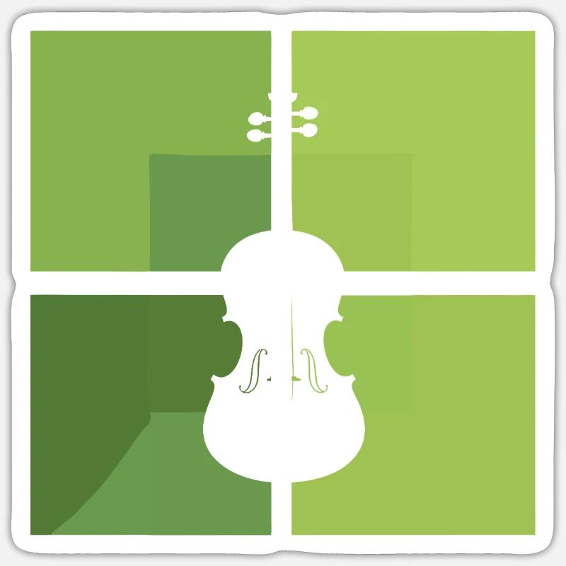 Cordes de compositeur de violon Sticker taille S (10 x 10 cm)