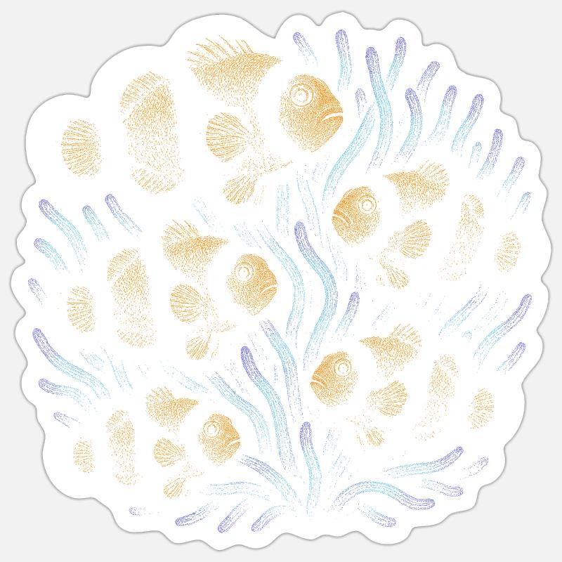 Clownfish - Sticker size S (10 x 10 cm) - white matte
