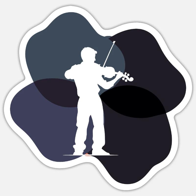 Violin Strings Violin Sticker size S (10 x 10 cm)