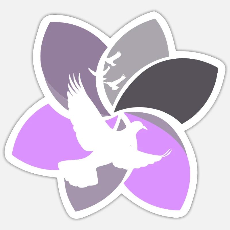 Pigeon Egg Pigeon Post - Sticker size S (10 x 10 cm) - white matte