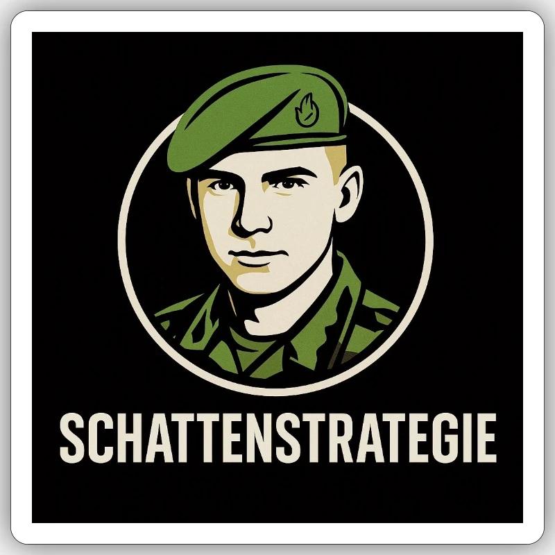 Shadow Strategy Logo - Sticker size S (10 x 10 cm) - white matte