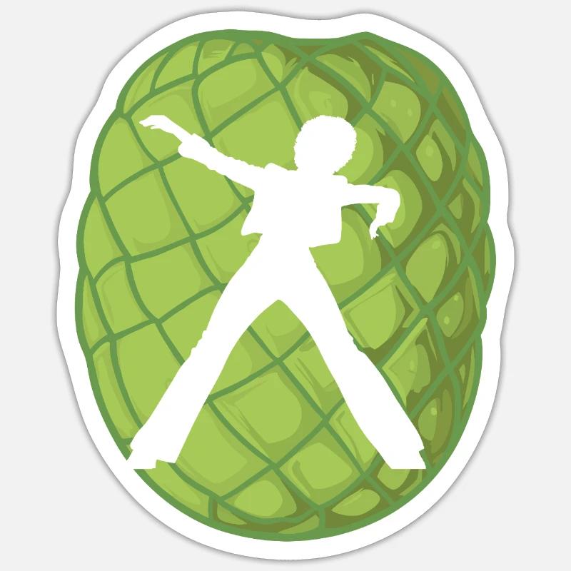 Disco Dance - Sticker size S (10 x 10 cm) - white matte