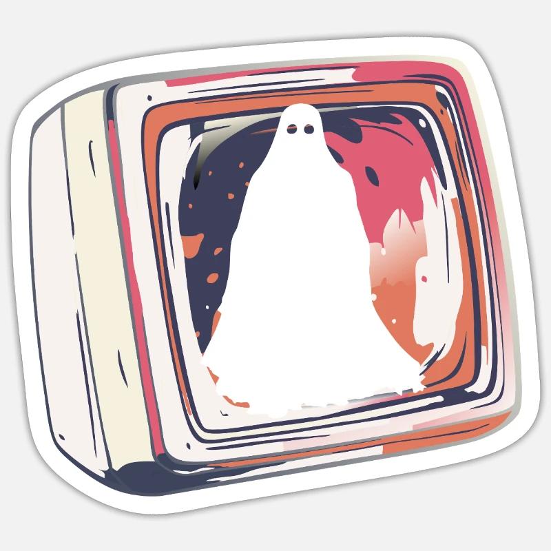 Ghost Ghost Horror Sticker size S (10 x 10 cm)
