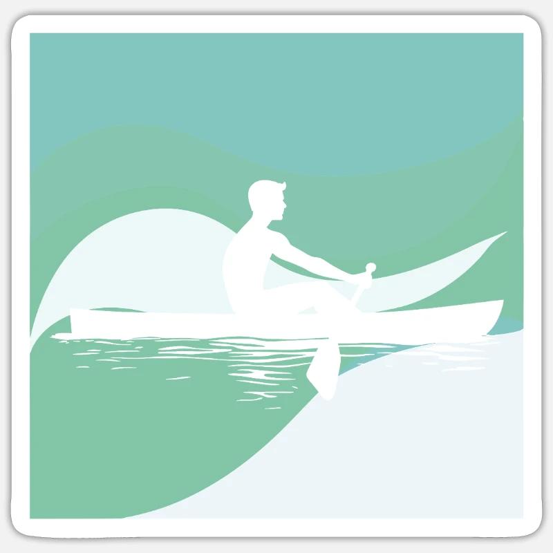 Rowers Rowing Rowing Techniques Sticker size S (10 x 10 cm)