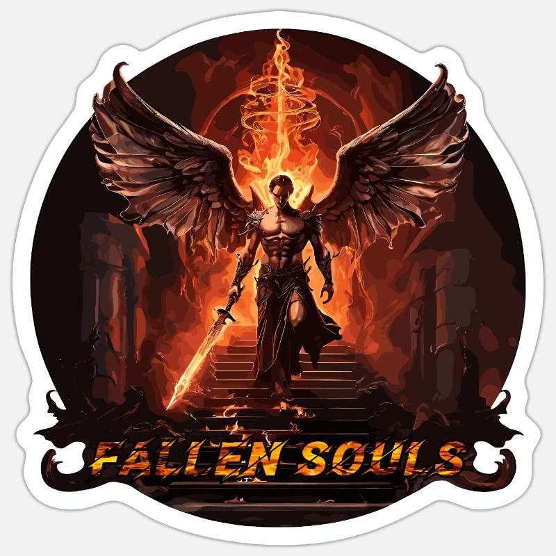 Engel - Sticker Größe S (10 x 10 cm) - Mattweiß