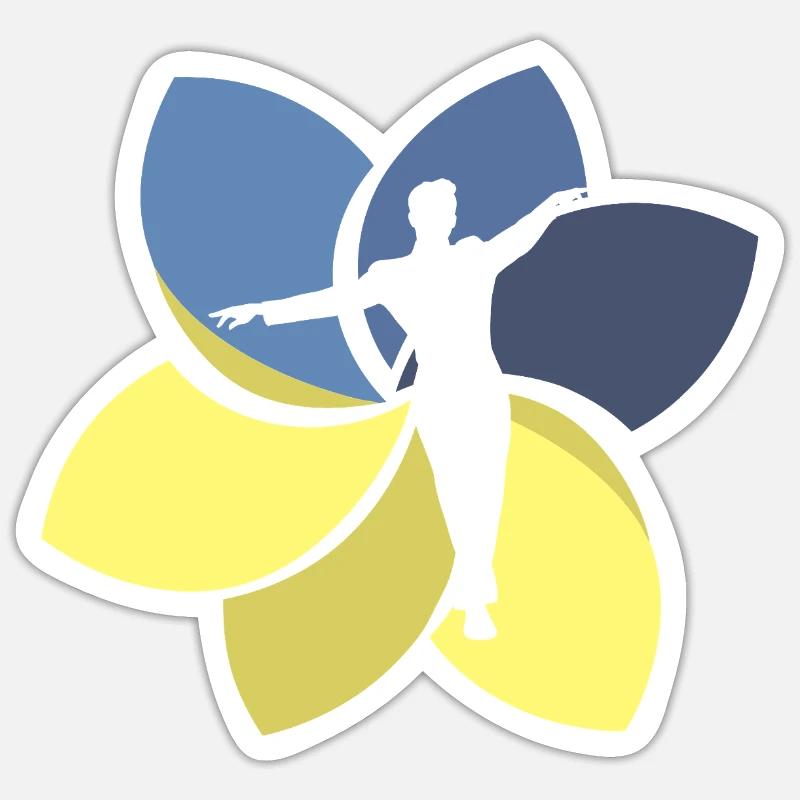 École de danse moderne Sticker taille S (10 x 10 cm)