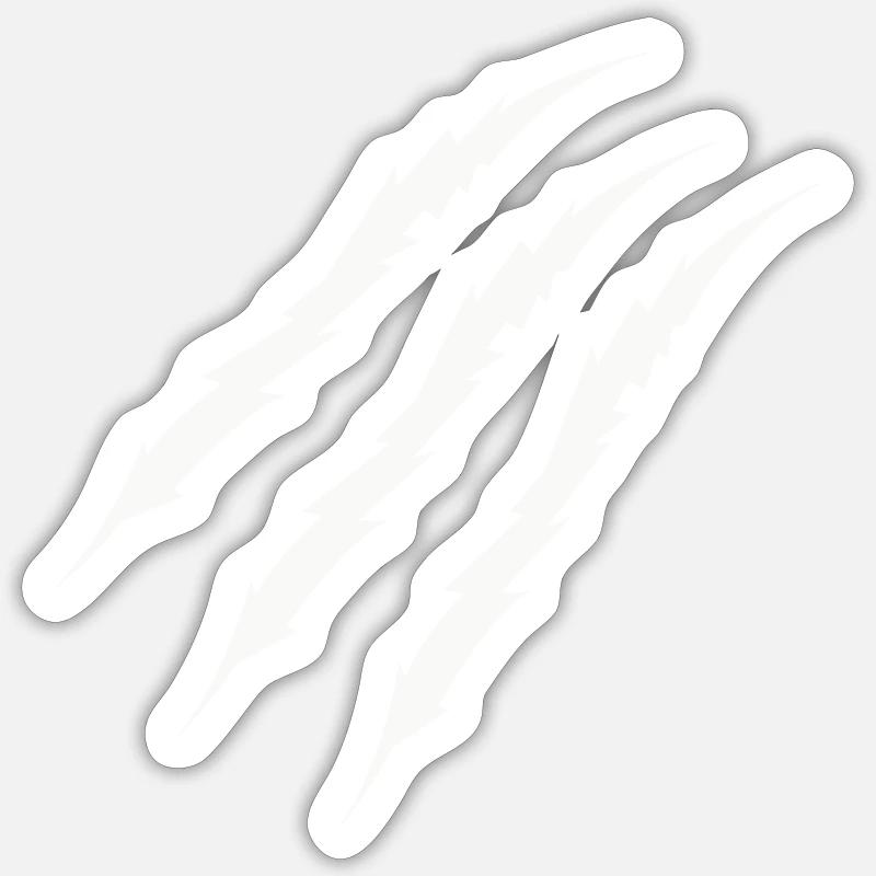 griffe - Sticker taille S (10 x 10 cm) - blanc mat