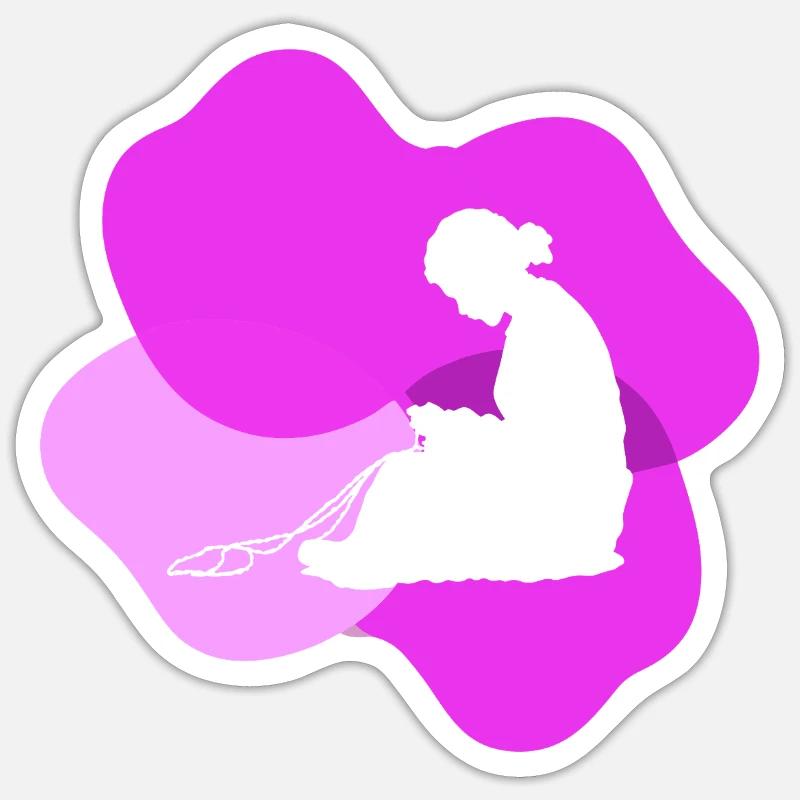 Points de fil DIY Sticker taille S (10 x 10 cm)