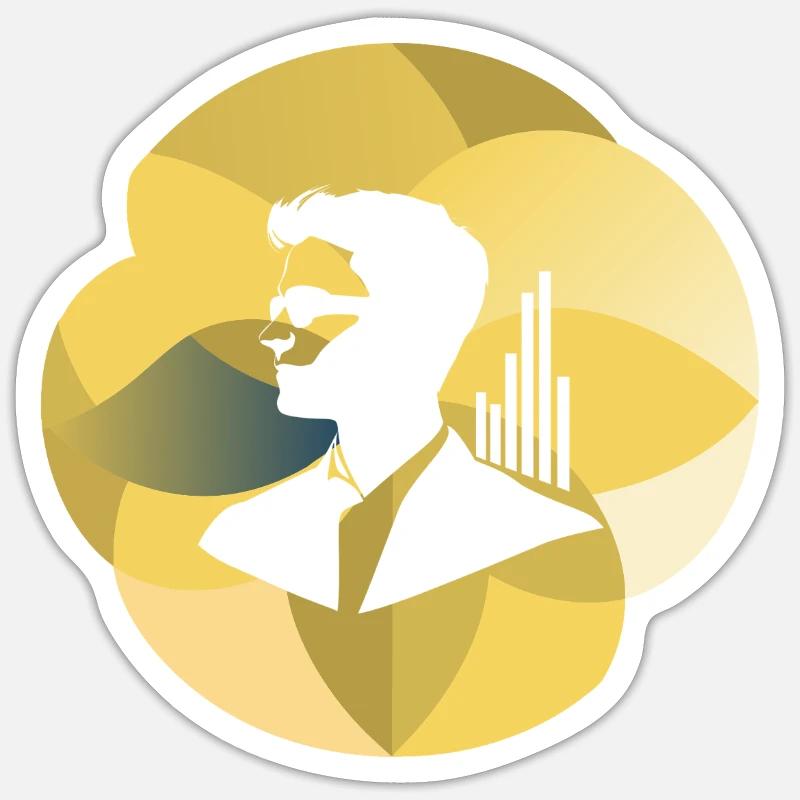 Statistics Percentages Data Analysis Sticker size S (10 x 10 cm)