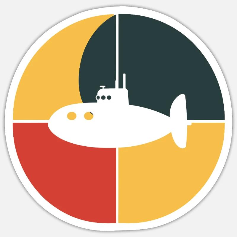 Uboot U Boot Navy Sticker Größe S (10 x 10 cm)