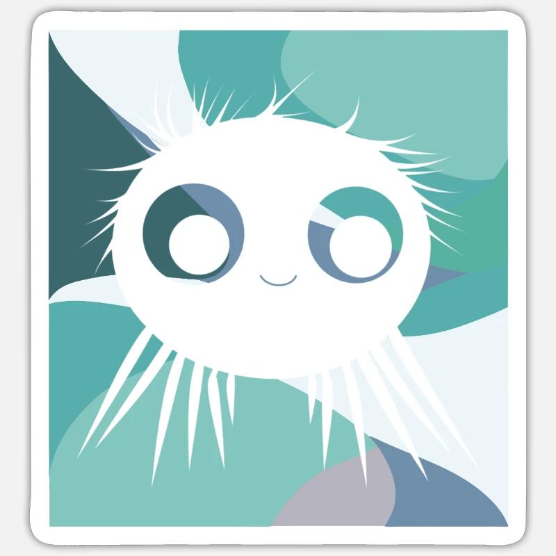 Arachnide Tarentule Venimeux - Sticker taille S (10 x 10 cm) - blanc mat