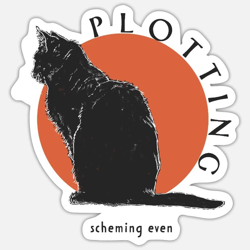 HANDLUNG - Sticker Größe S (10 x 10 cm) - Mattweiß